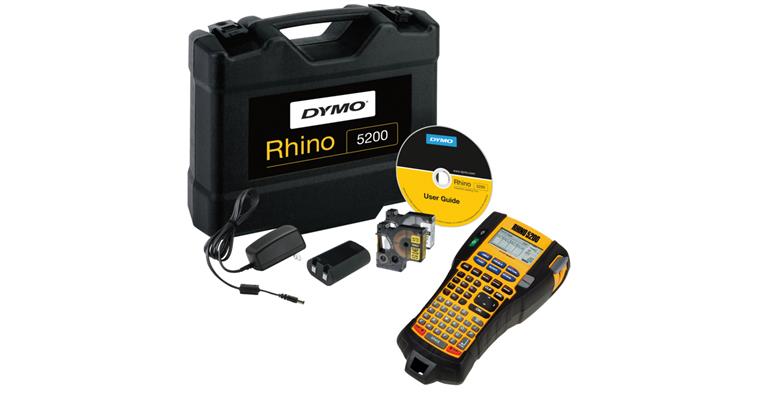 Rhino 5200 electronic labeller in case, tape 19 mm, Li-ion battery