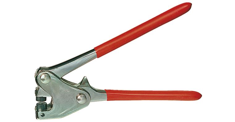 Sealing pliers for lead seals with transmission for seals diameter 10 mm