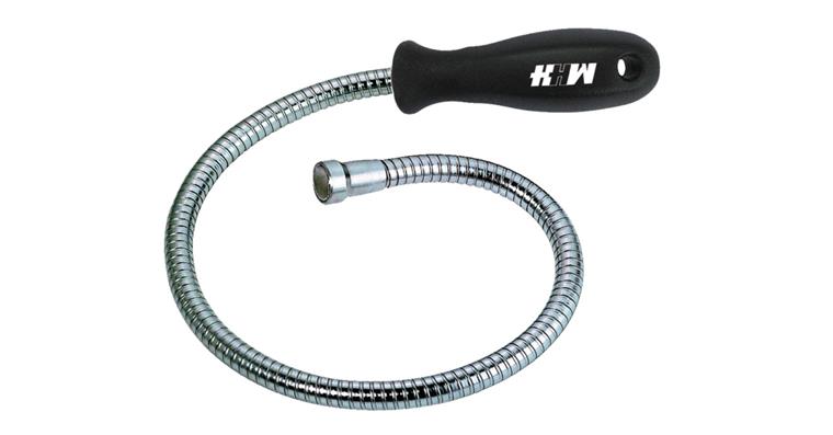 Pick-up magnet with plastic handle flexible length 520 mm adhesive force 18 N
