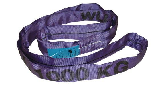 Rundschlinge Polyester Traglast 1000 kg Länge 1,5 m EN1492-2 violett