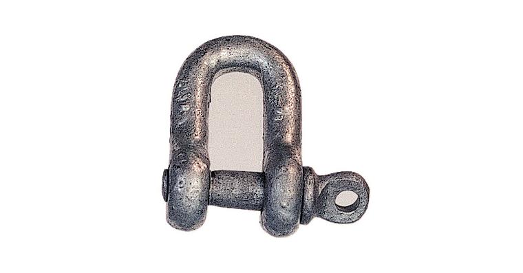 Shackles similar to DIN 82101, type A, dia. 15 mm, load 1000 kg