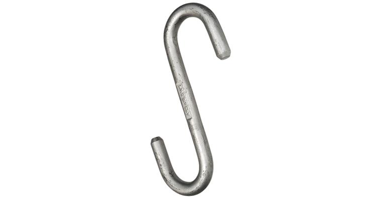 S-hook, open on both sides, max. load capacity 750 kg
