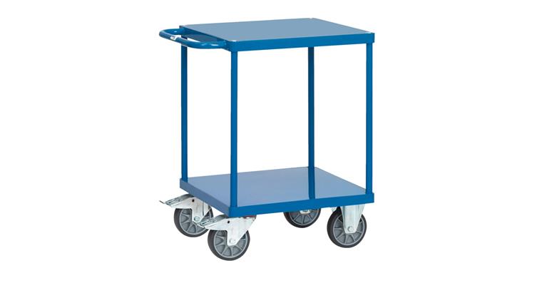 Schwere Tischwagen 2 Böden Ladefläche 600x600 mm Tragkraft 500 kg