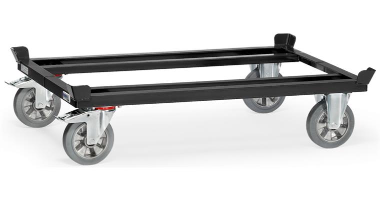 Paletten-Fahrgestell Elastic Ladefläche 1210x810mm Tragkraft 1200kg RAL 7016
