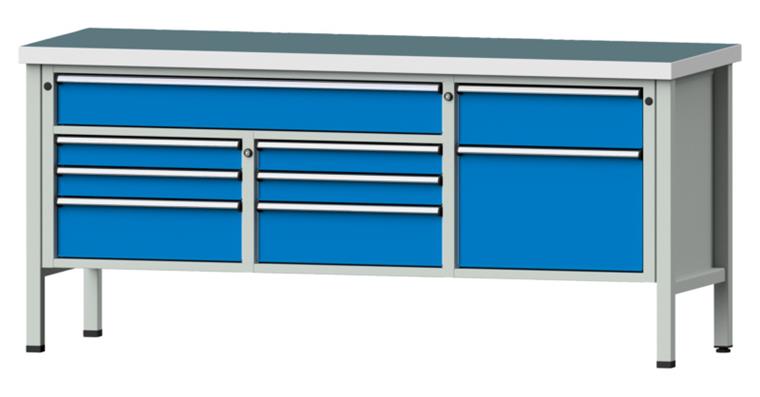 1082075274 Cabinet workbench model 282 V universal plate height 900 mm RAL 7035/5012