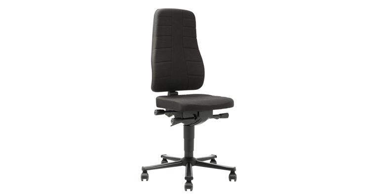 Work swivel chair All-In-One with castors seat height 450-600mm fabric cushion