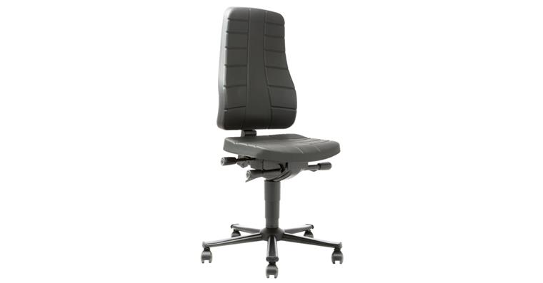 Work swivel chair All-In-One with castors seat height 450-600 mm PU foam
