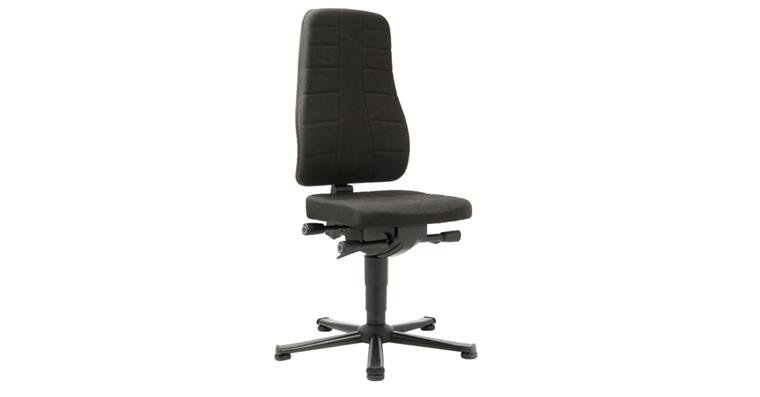 Work swivel chair All-In-One glide runners seat height 450-600mm fabric cushion
