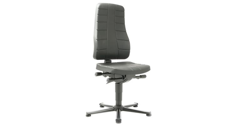 Work swivel chair All-In-One glide runners seat height 450-600mm PU foam