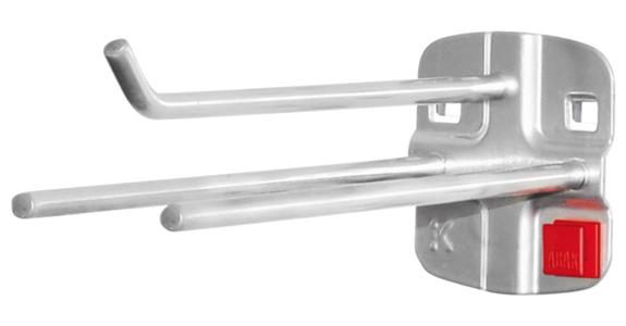 Werkzeughalter 3-fach Länge x Breite 150 x 45 mm alufarben