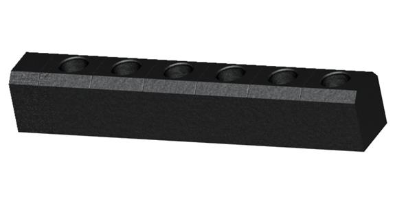 CNC-Werkzeug-Aufnahmeträger SK 40 für 6 Aufnahmen aus schwarzem EPP-Schaum