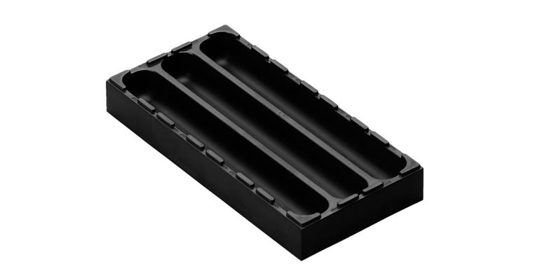 1084132101 Multi-Box ABS-Kst. schwarz 3 getrennte Mulden 24x96x192 mm