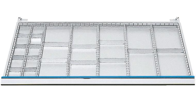 1084349103 Schubladeneinrichtung Mittelschienen+Trennw. Se. 100/1005 Mo. 1006 H 100+125 mm
