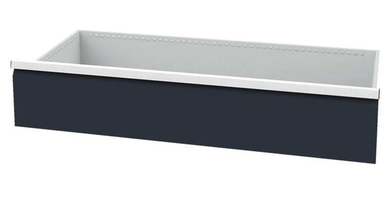Schublade BxT 1200x600mm Vollauszug 100% 180kg Fronthöhe 250mm RAL7035/7016