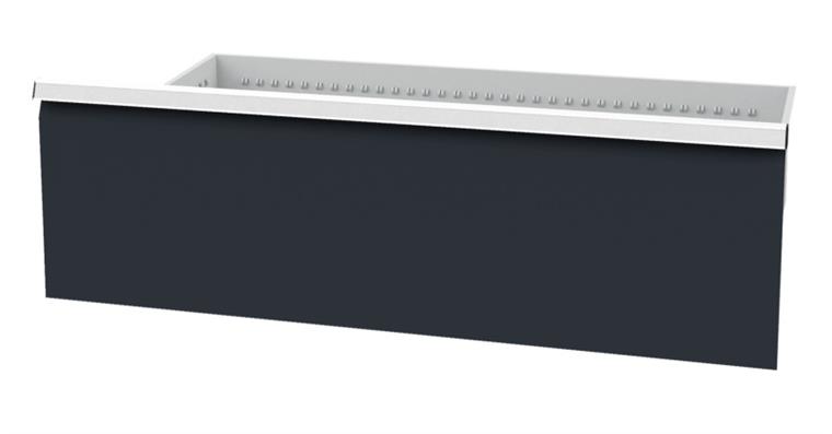 Schublade BxT 900x600mm Vollauszug 100% 180kg Fronthöhe 300mm RAL7035/7016