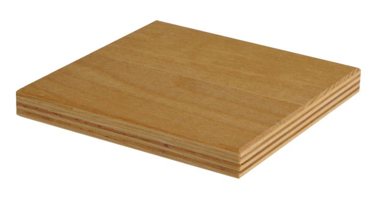 Abdeckplatte 980x500x25 mm Buche Multiplex für Schrank 980 mm breit