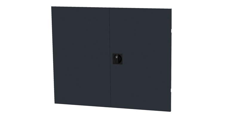 1084734502 Flügeltür 2 Stück Schrankbreite 980 mm Nutzhöhe 700 mm RAL 7016
