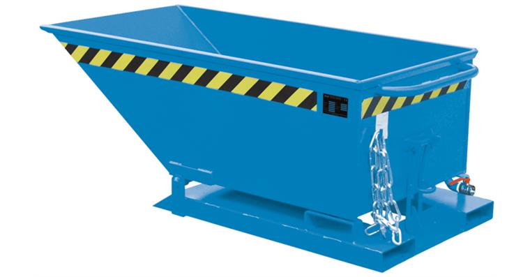 Späne-Kippmulde Inhalt 400 l LxBxH 1430x840x605 mm RAL 5012 Tragfähigkeit 300 kg