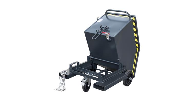 Spänebehälter Inhalt 400 Liter LxBxH 1320x900x1090 mm RAL 5012