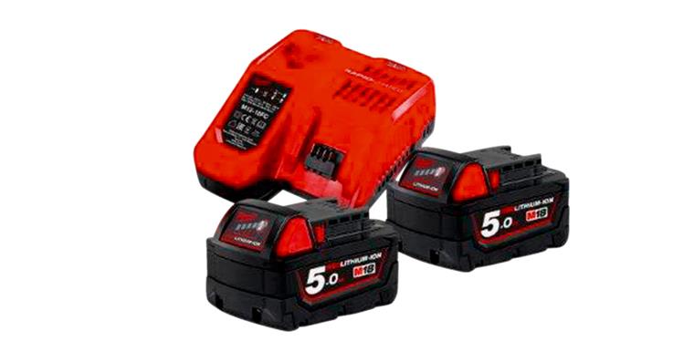 Starter set 18 volt 2x5.0 Ah and charger