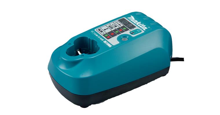 DC 10 WA chargers for all Makita Li-ion batteries with 7.2-10.8 volts