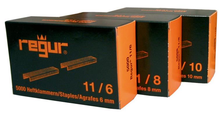 Heftklammern Regur 11 verzinkt, Schachtel à 5000 Stück 8 mm für Kat.-Nr. 92306