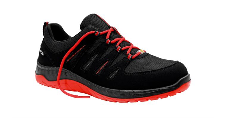 Sicherheits-Halbschuh Maddox Black-Red Low S3S ESD Gr.45