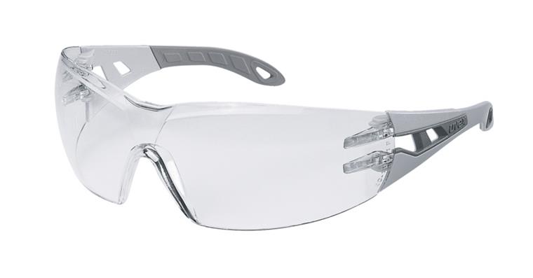 Safety goggles uvex pheos light grey/grey lens clear