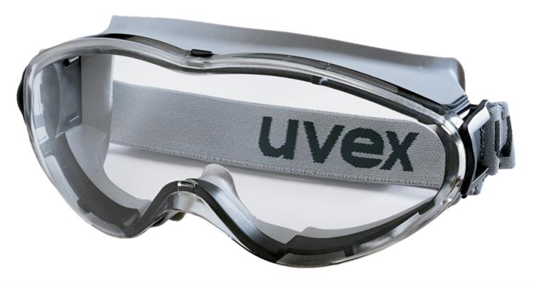 Vollsichtbrille uvex ultrasonic Scheibe klar Farbe Grau/Schwarz