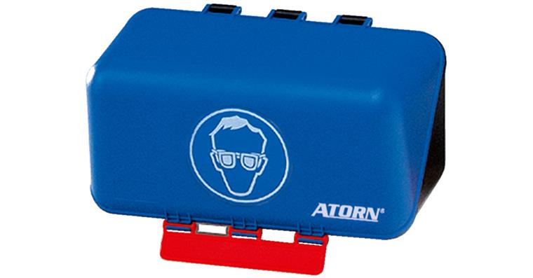 1093009180 Schutzbrillenbox ABS-Kunststoff Farbe Blau LxBxH 23,6x12x12 cm für 1 Brille