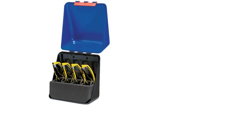 1093009181 Schutzbrillenbox ABS-Kunststoff Farbe Blau LxBxH 23,6x22,5x12,5 cm für 4 Brillen