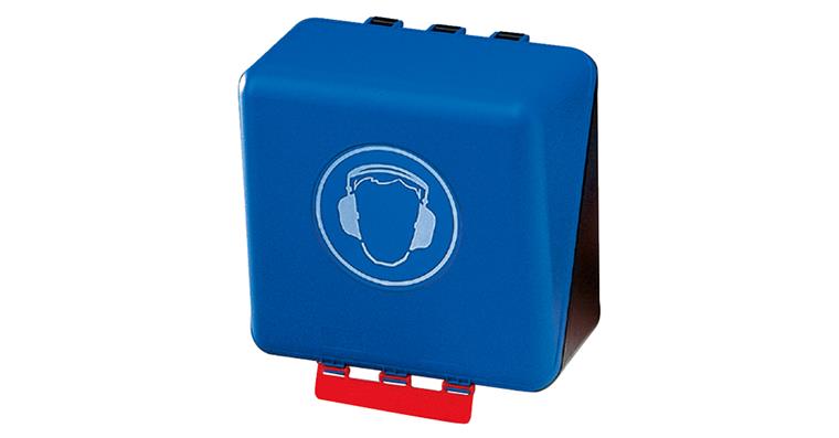 1093009448 Aufbewahrungs-Box für Kapselgehörschützer leer ABS-Kunststoff blau-schwarz