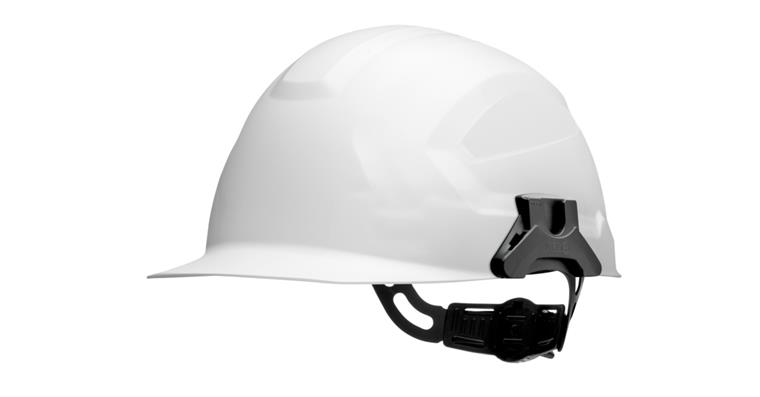 Electrician's hard hat CrossElectric white, in accordance with EN 397, EN 50365