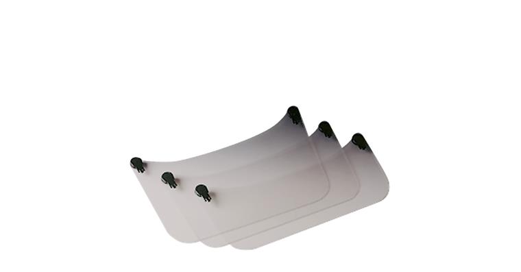 Face shield for hard hats Baumeister 80 polycarbonate visor clear 440x200x1 mm