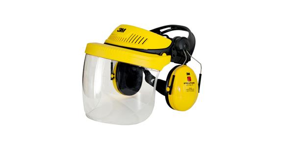 Kopfschutz-Kombination G500 Multisystem Gelb Scheibe klar