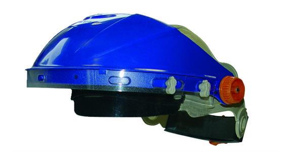 Kopfhalter MAX F-200 Kunststoff schlagfest Blau/Grau Gr. 52-61cm