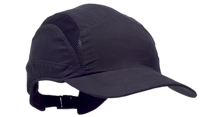 Bump cap First Base 3 Classic standard peak size 52-65 cm black