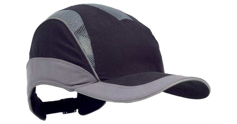 Bump cap First Base 3 Elite standard peak size 52-65 cm black/grey
