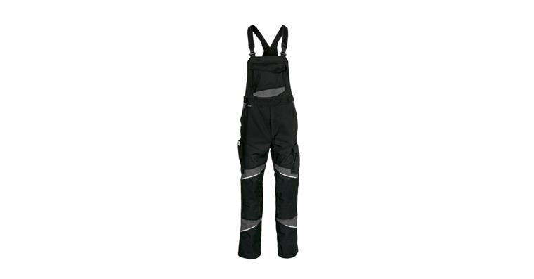 schwarz/anthrazit ACTIVIQ cotton+ - Latzhose KUEBLER