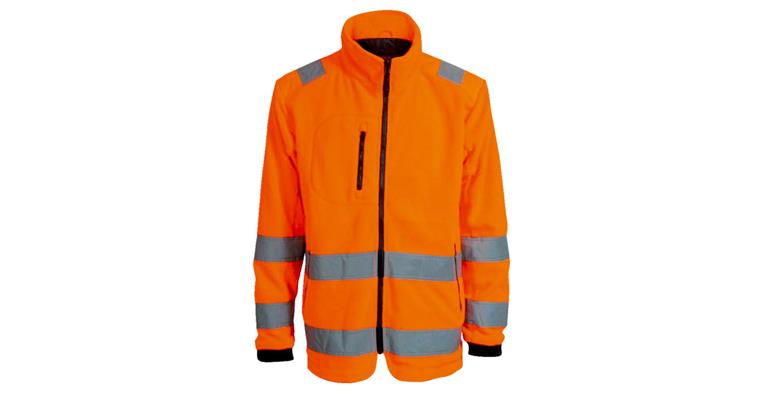 ZIP-IN Fleece-Jacke Xtreme orange Gr.S