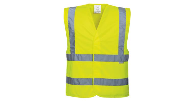 Hi-vis vest C470 yellow class 2 size S/M