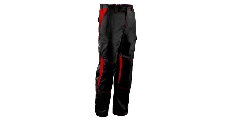 Bundhose IMAGE DRESS new design schwarz/mittelrot Gr.48