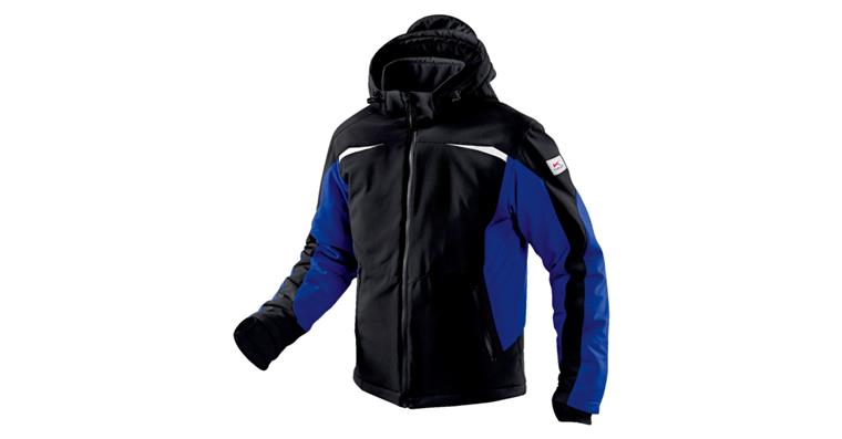 Winter softshell jacket black/cornflower blue size XXL