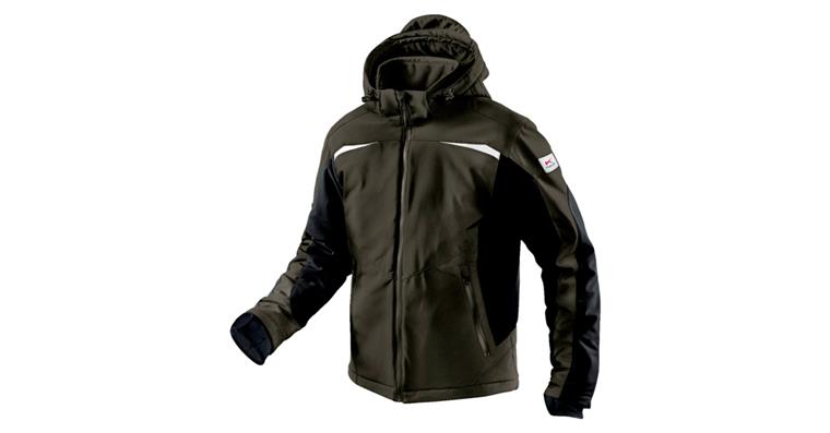 Winter softshell jacket olive/black size XXL