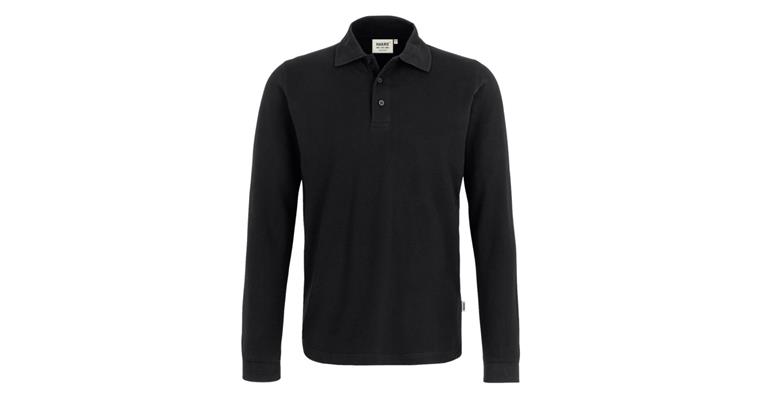 Longsleeve-Poloshirt Classic schwarz Gr.S