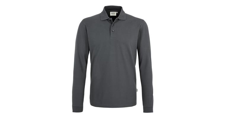 Longsleeve-Poloshirt Classic grafit Gr.L