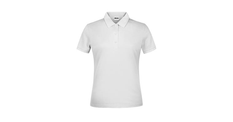 Polo shirt ladies' white size XS