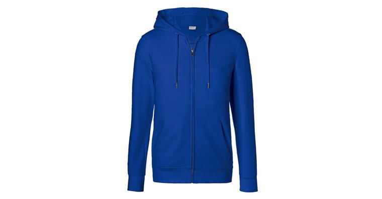 Hooded sweat jacket cornflower blue size XL
