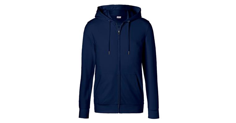 Hooded sweat jacket dark blue size M