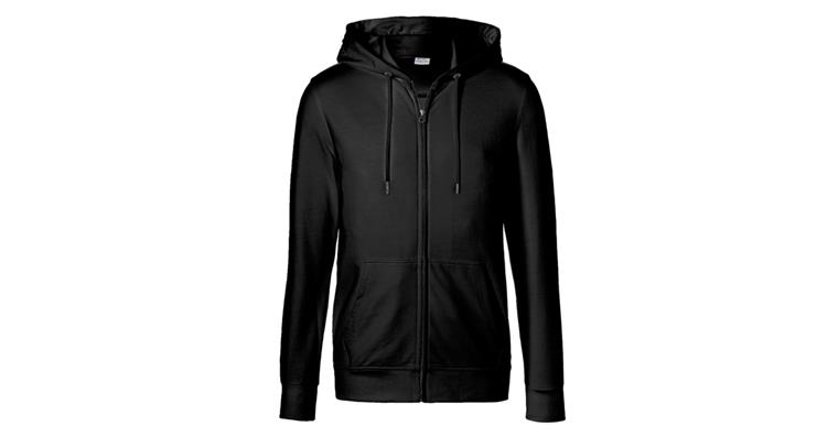 Hooded sweat jacket black size 3XL